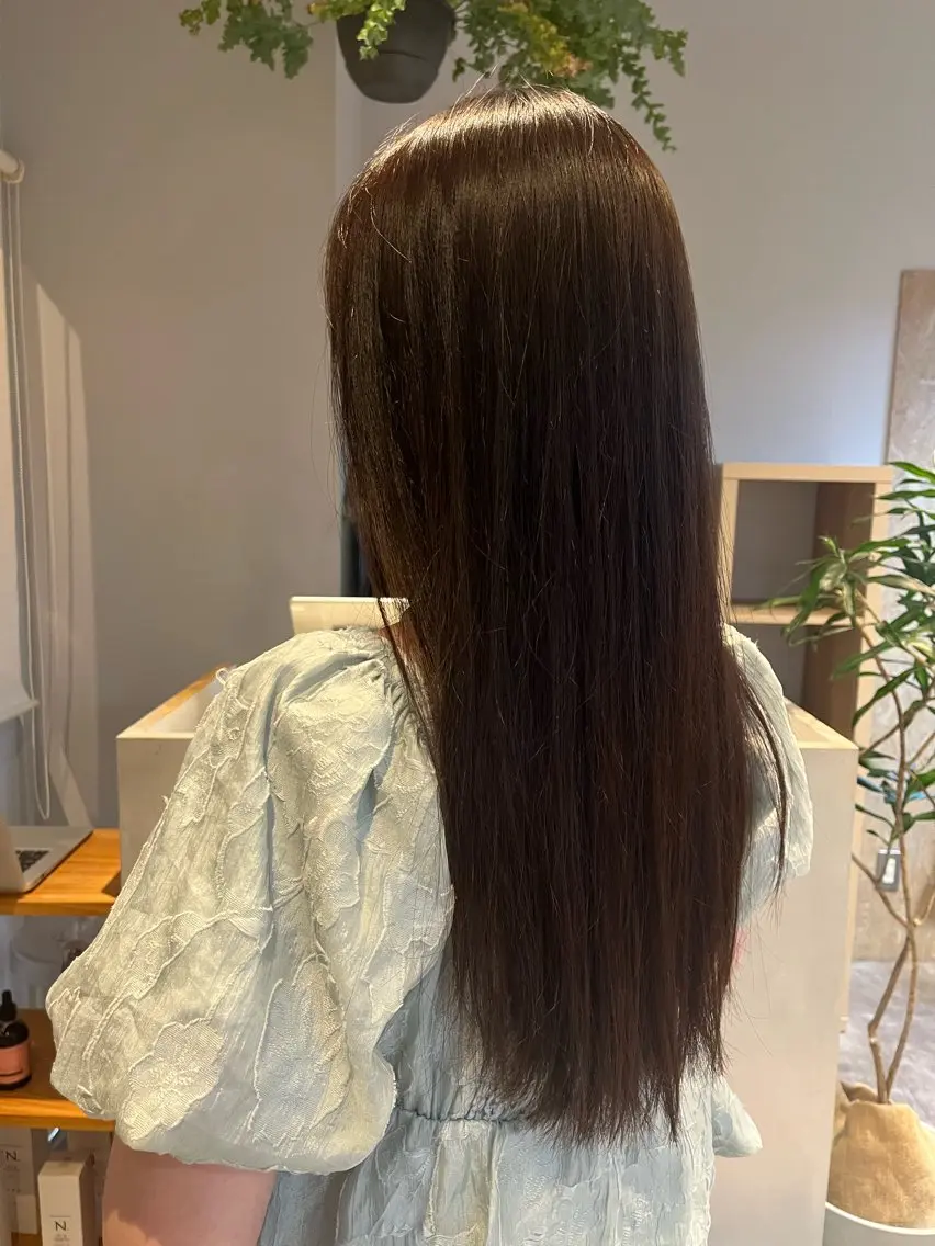 ロング カラー 透明感カラー ヘアカラー イトノ リュウのヘアスタイル