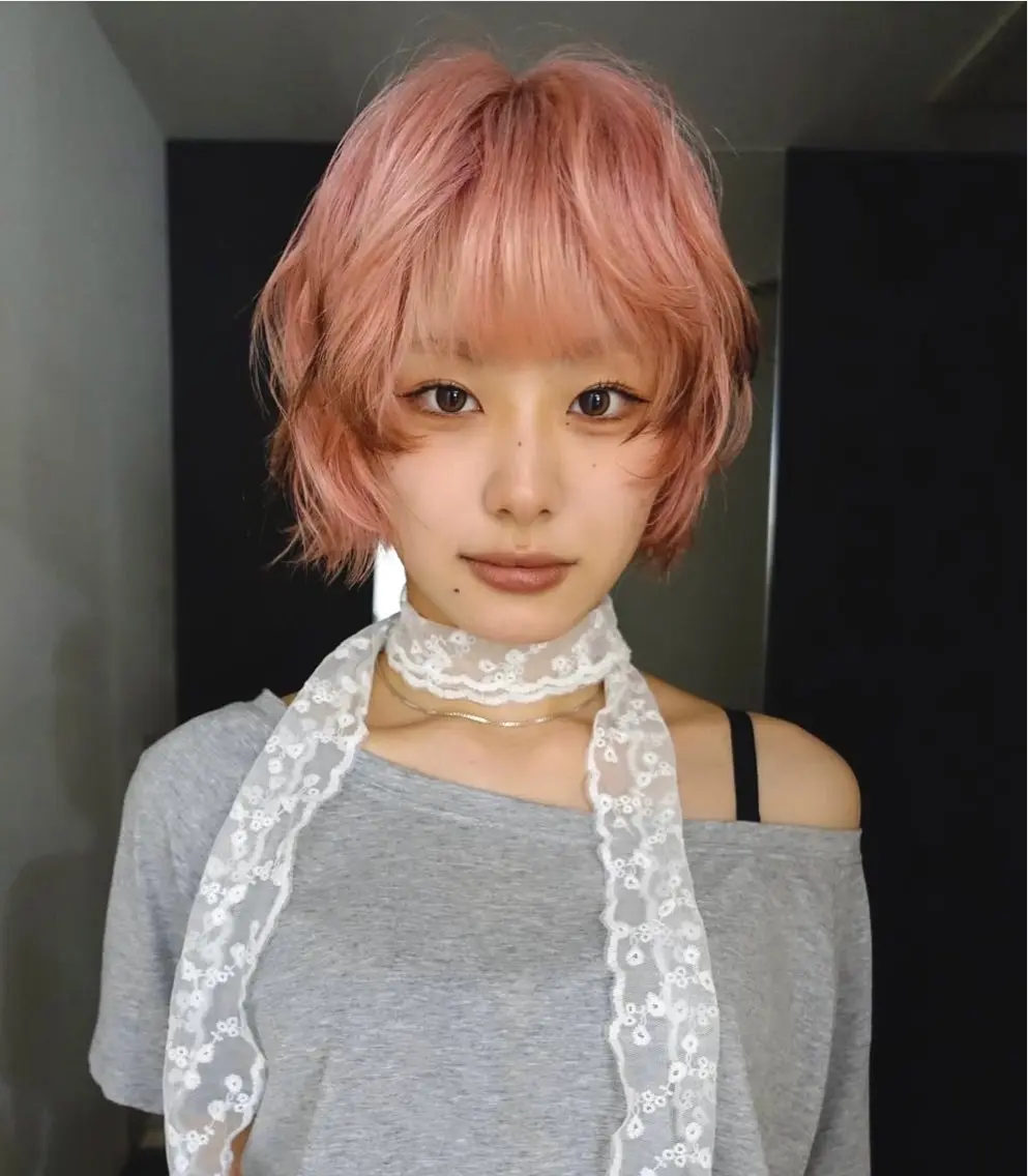 ショート カラー ヘアアレンジ ヘアカラー ニュアンスカラー🧶 nanacoのヘアスタイル
