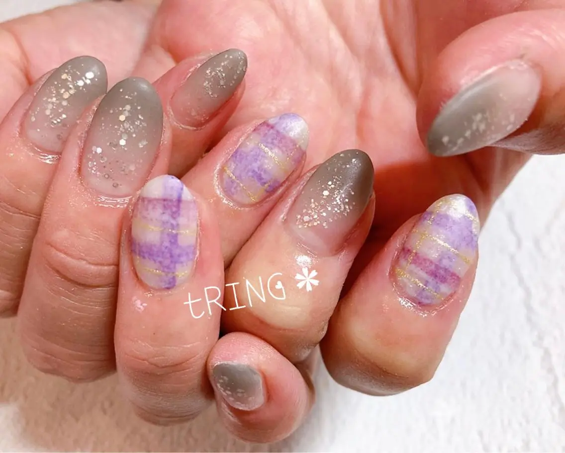 ネイル ハンドネイル tRING＊ しいの木台のネイルデザイン