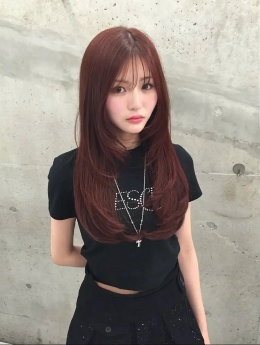 ロング レイヤーカット カラーリスト ヤマトのヘアスタイル