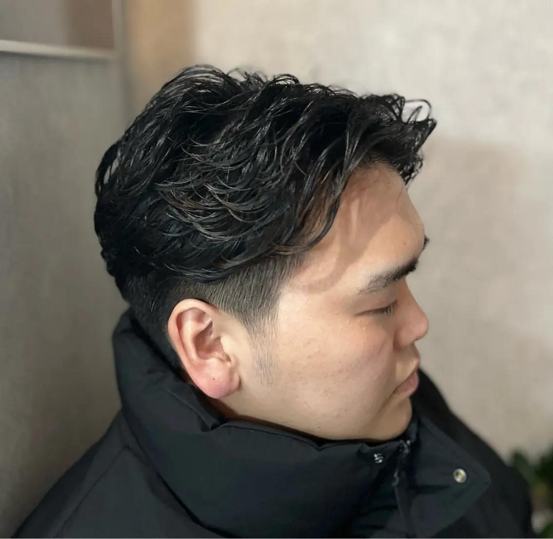 [ビジネスマン向け🕴️]カット+パーマ(ニュアンス、フェザー)の写真