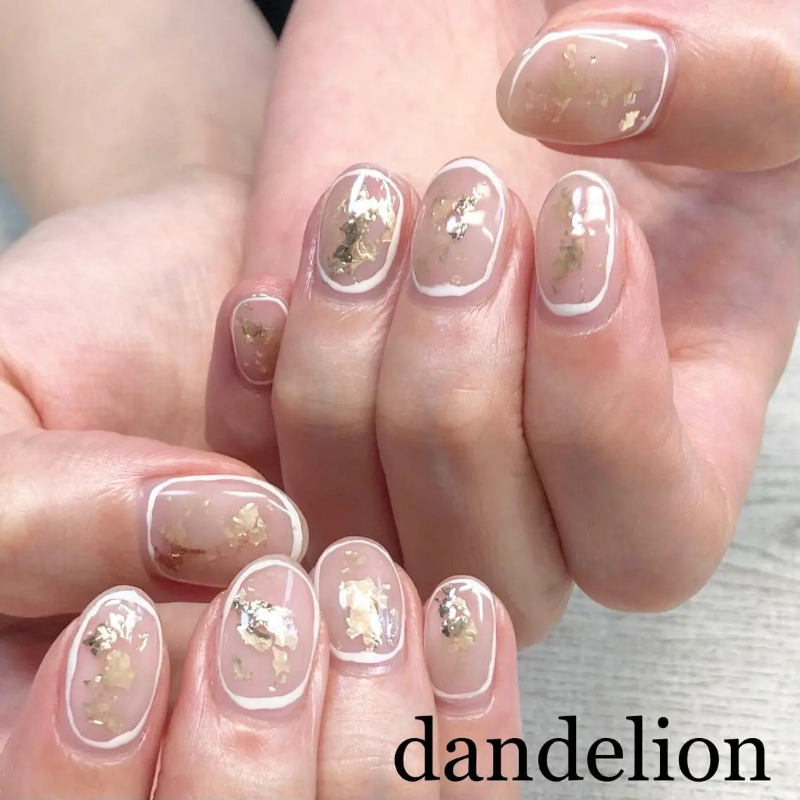 ネイル ハンドネイル ハンドケア dandelion ダンデライオンのネイルデザイン