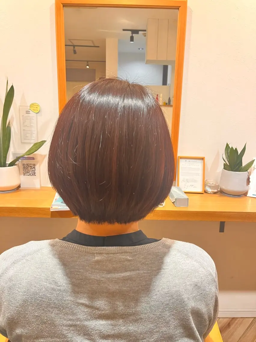 ショート ショートボブ ピンクブラウン ボブ ショートヘア 武田 綺音のヘアスタイル