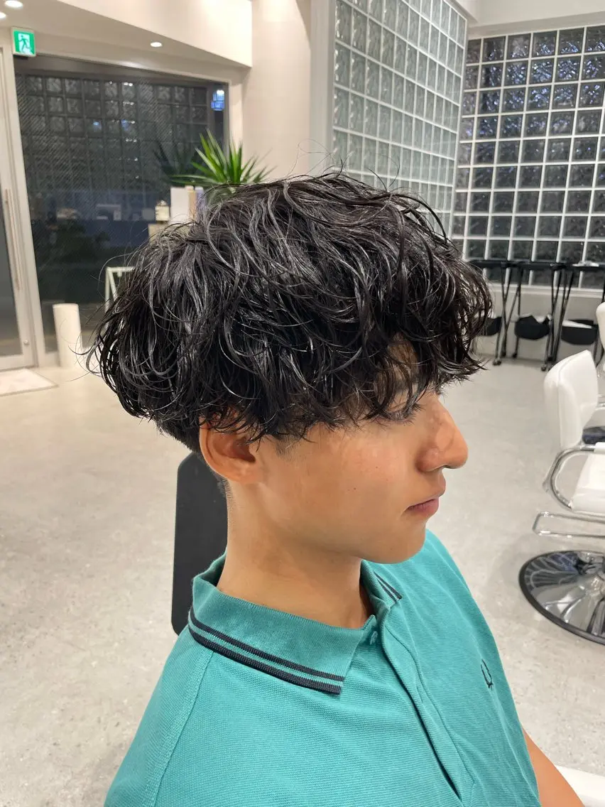 パーマ メンズ 無料ショートモデル 募集中❗️秋山ひらいのヘアスタイル