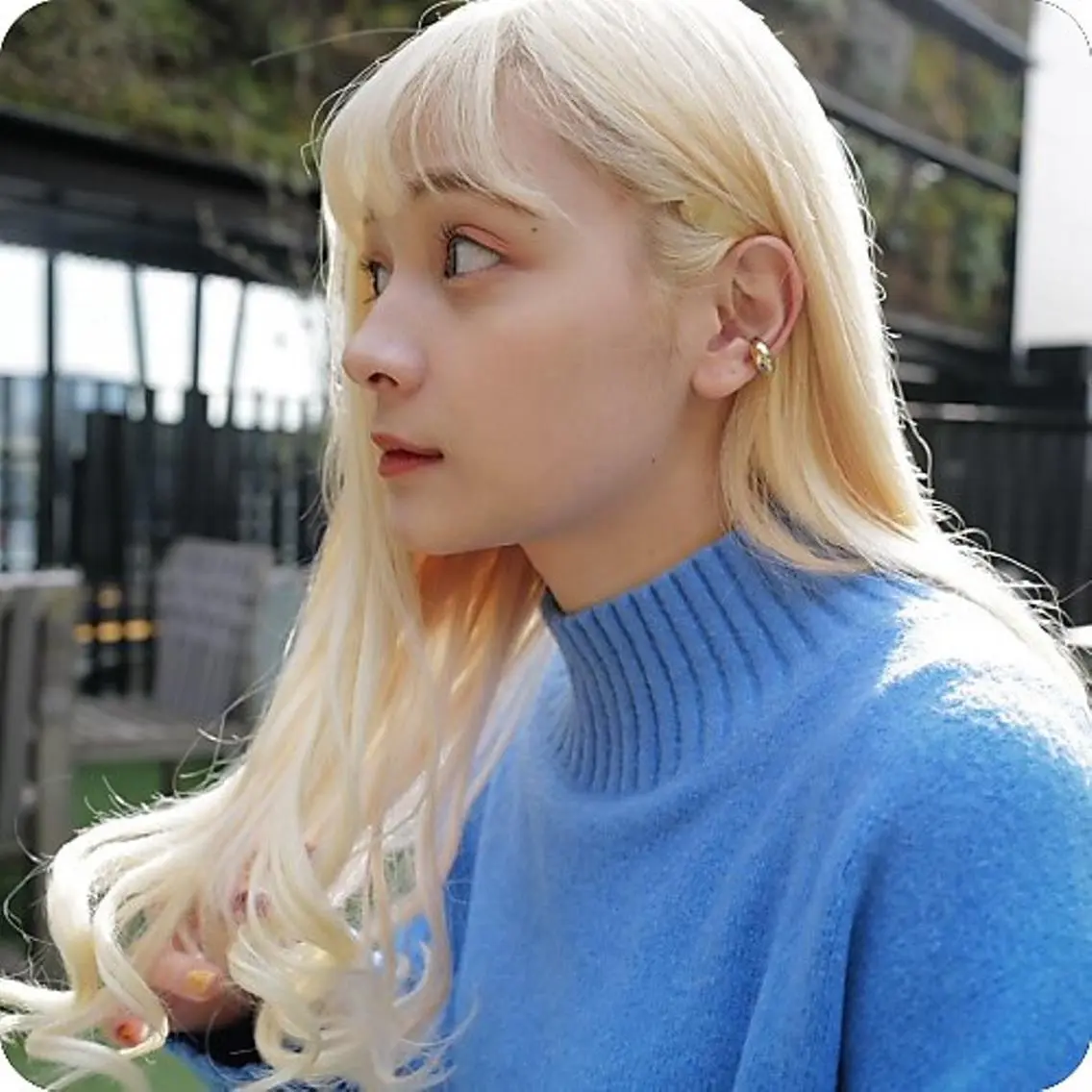 セミロング ヘアカラー アレンヘアー 阪神尼崎店のヘアスタイル