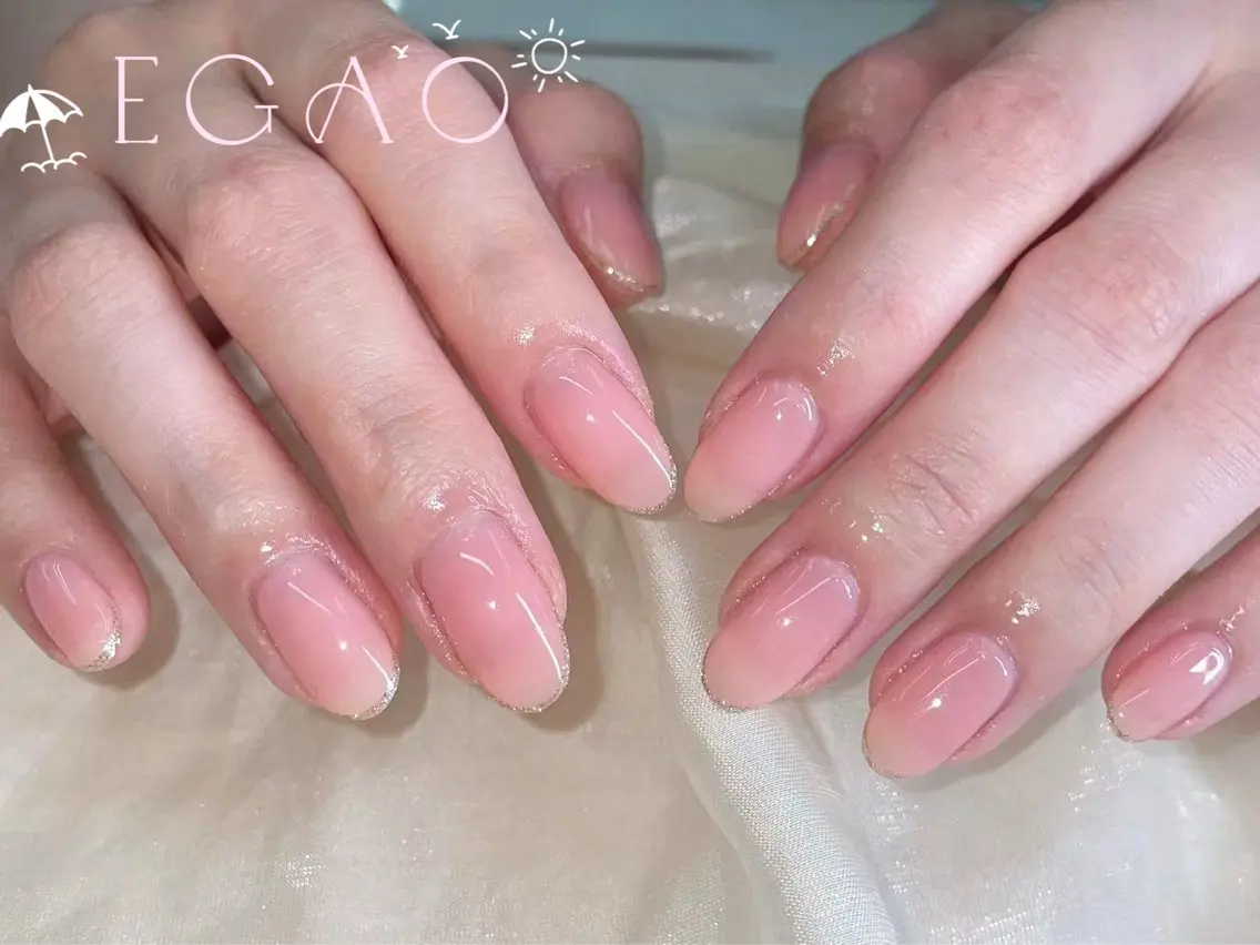 ネイル アートネイル フットネイル フレンチネイル ジェルネイル グラデーション ハンドネイル EGAO NAIL 錦糸町店のネイルデザイン