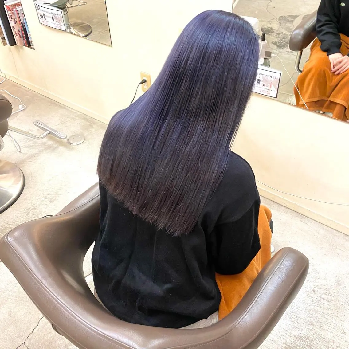 ロング カラー ウチダ ユウヤのヘアスタイル
