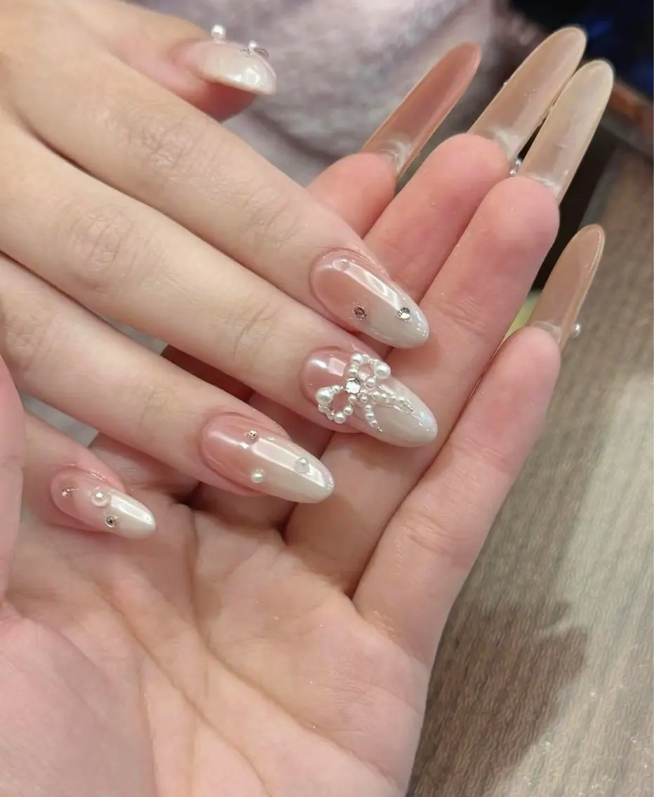 ネイル 長さ出し フットネイル ジェルネイル 韓国ネイル マグネットネイル ハンドネイル YMT NailStudioのネイルデザイン