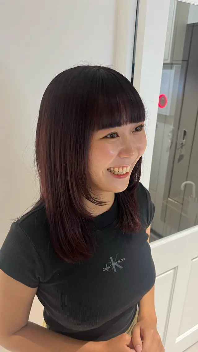 セミロング カラー ヘアカラー Miyuu 『藤沢』のヘアスタイル