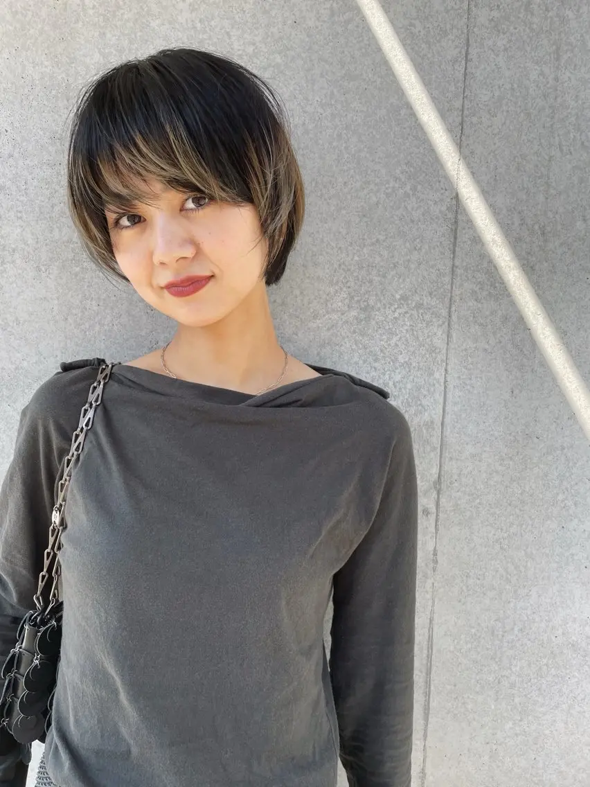 ショート カラー ショートヘア カット ヘアカラー トリートメント センスをお届けします 大谷将生infpのヘアスタイル