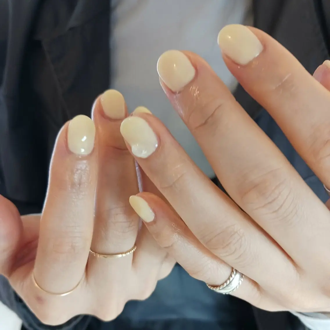 ネイル 持ち込み ワンカラーネイル パステルネイル 春ネイル ストーンネイル ハンドネイル owlnail /持込みデザイン専門のネイルデザイン
