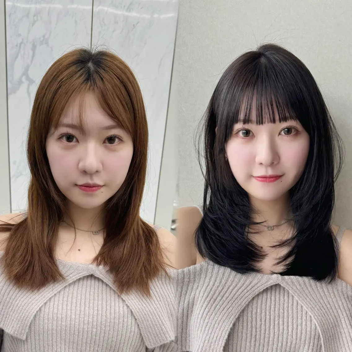 【ミニモ限定】前髪、顔まわりカット+透明感カラーの写真