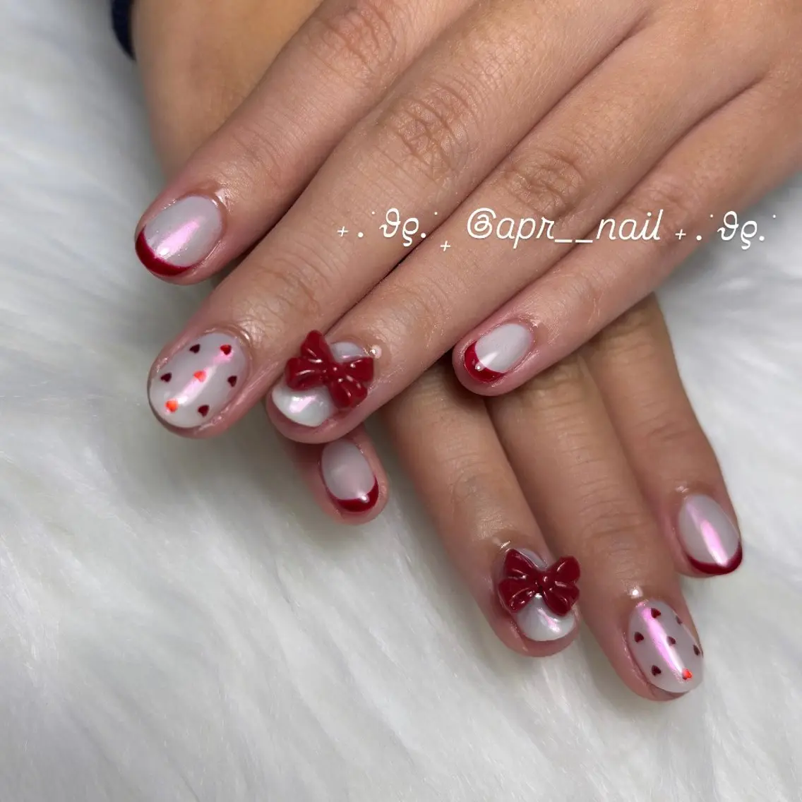ネイル オーロラネイル Nailsalon apricotのネイルデザイン