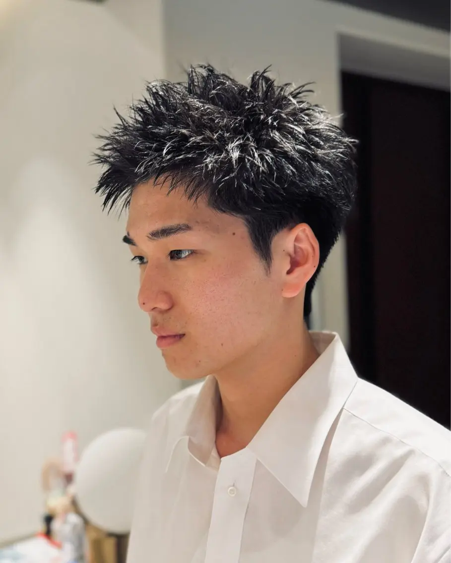 ショート メンズ スパイキーショート 刈り上げ ショートヘア ラフショート メンズパーマ 丸山のヘアスタイル