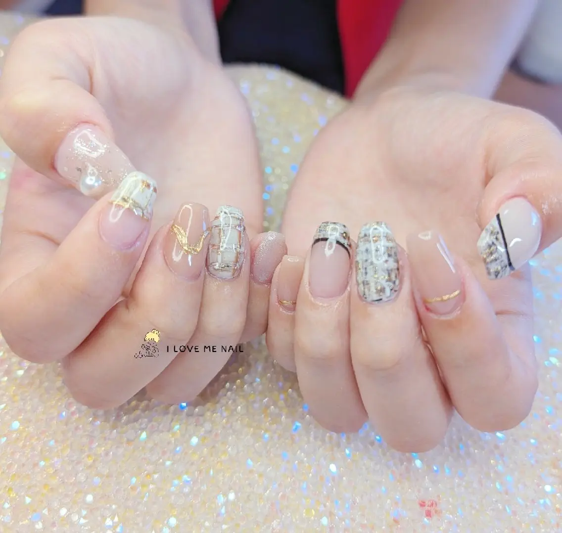 ネイル 長さ出し ハート 韓国ネイル マグネットネイル ニュアンスネイル I LOVE ME NAIL.。.:*♡のネイルデザイン