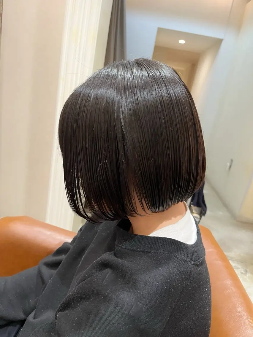ショート キッズ ボブ 岡本 かのんのヘアスタイル