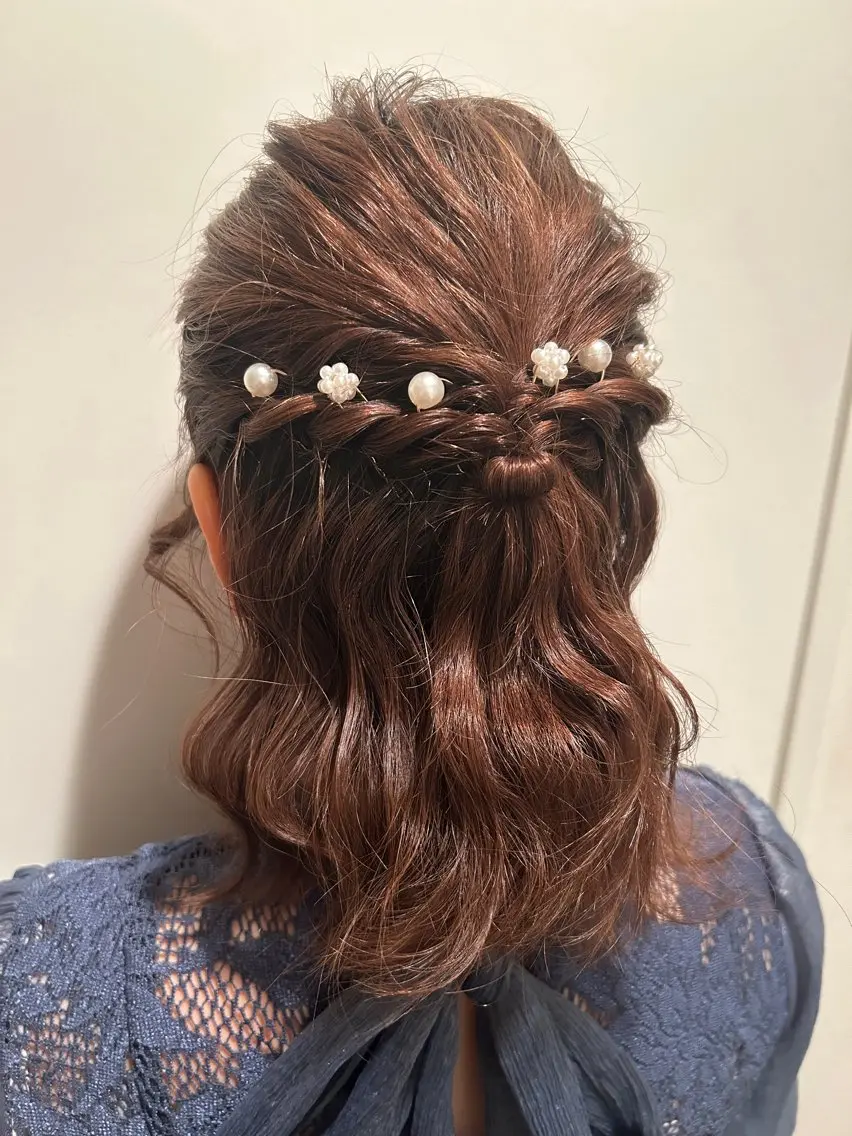 ミディアム ヘアアレンジ T Ayaのヘアスタイル