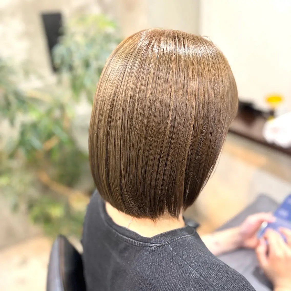ショート ヘアカラー トリートメント 艶髪‎カラー🤍 RIKAのヘアスタイル
