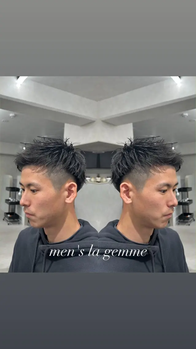 ショート メンズ フェードカット スキンフェード カット ヘッドスパ 💎メンズパーマ特化 🥇メンズのプロのヘアスタイル
