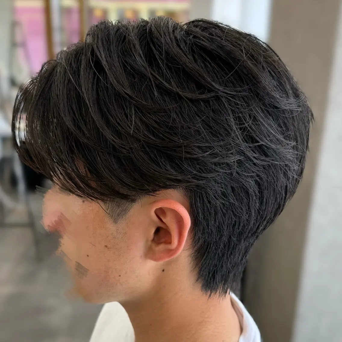 メンズ センターパート メンズパーマ カット 楓🍁毛流れ パーマ/無造作パーマのヘアスタイル