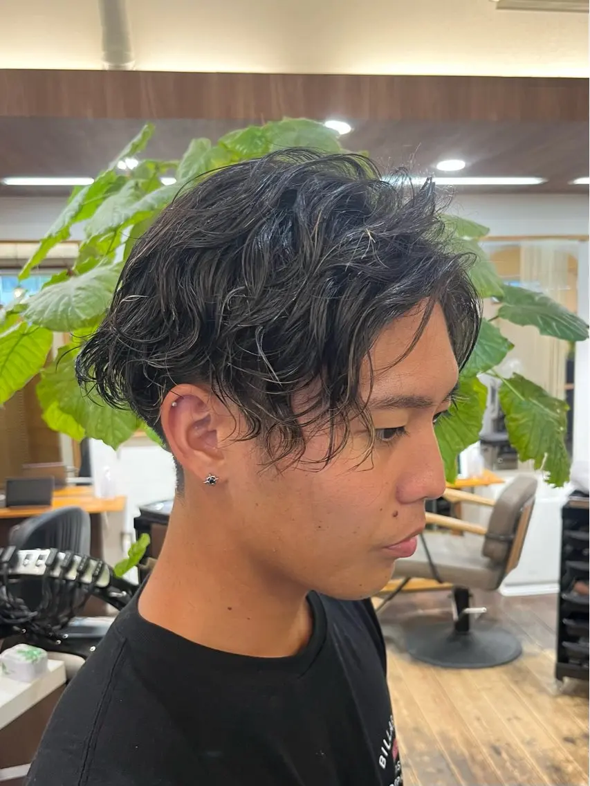 パーマ メンズ カット パーマ kurel_ komakiのヘアスタイル