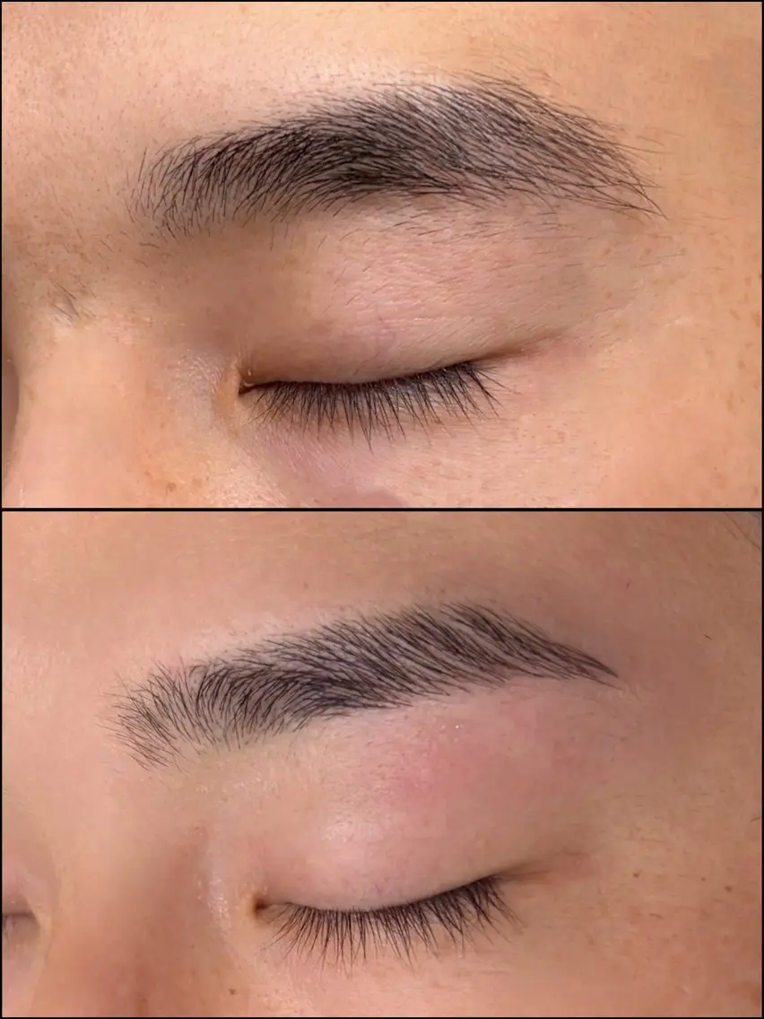 美眉デザイン【眉ワックス+間引き+メイク仕上げ】の写真