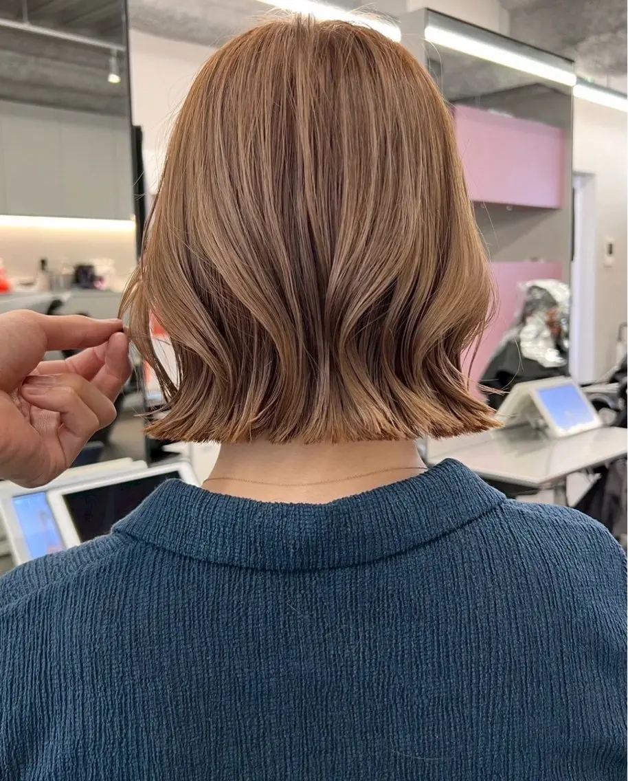 セミロング カラー ヘアアレンジ ヘアカラー 🫧透明感カラー/ Wカラー🫧namiのヘアスタイル