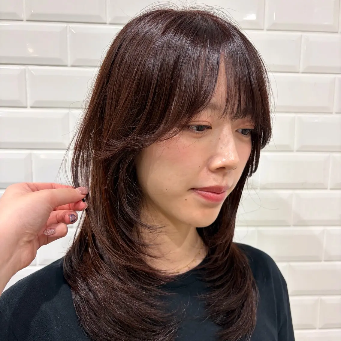 ロング カラー オノデラ ハヅキ/ 横浜のヘアスタイル