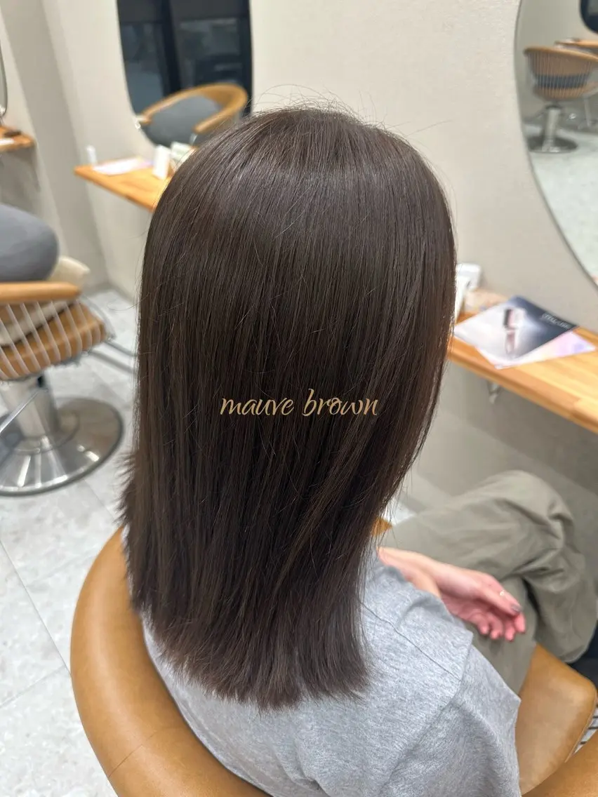 ロング カラー ブラウンカラー 透明感カラー ヘアカラー 八木 桃葉のヘアスタイル