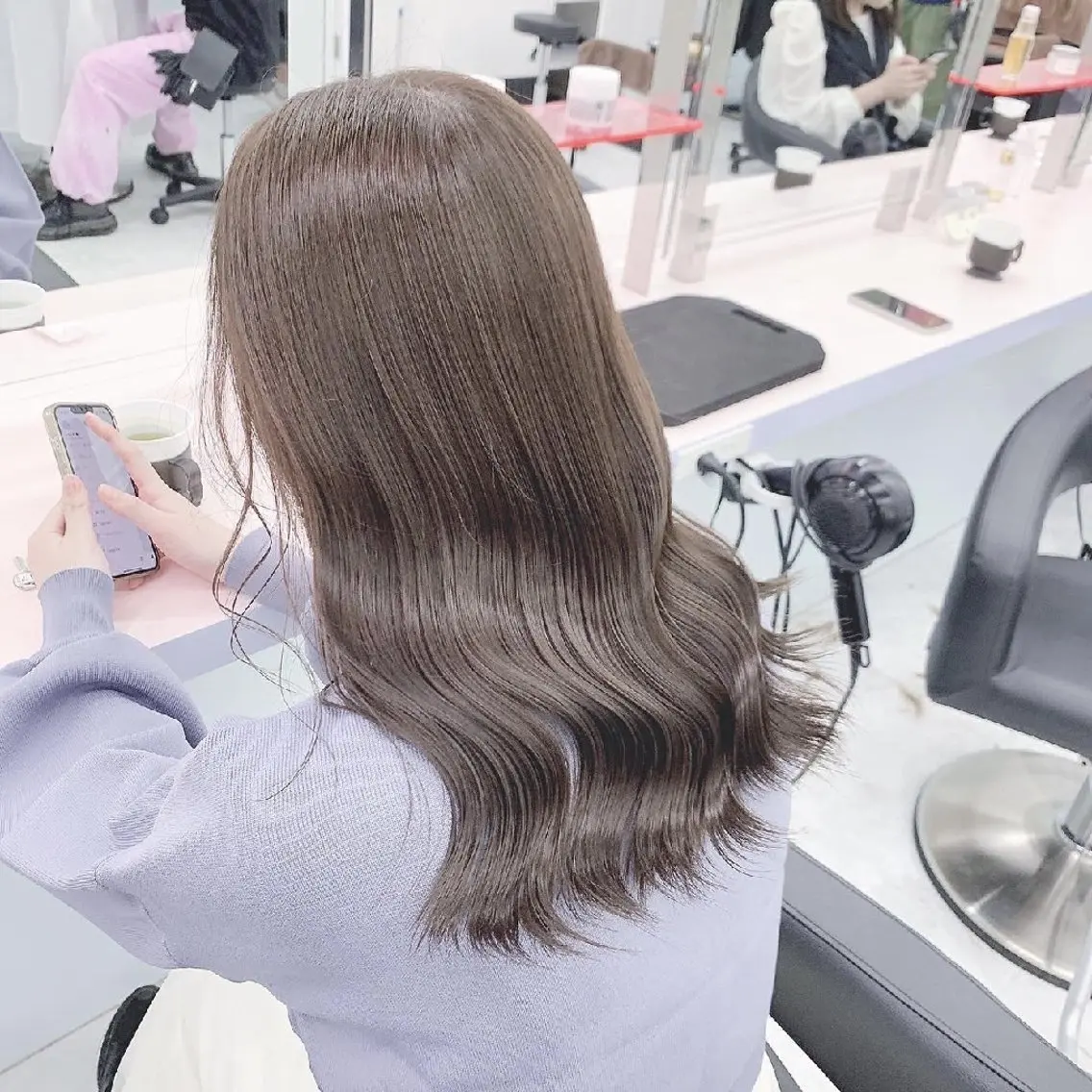 ミディアム ヘアアレンジ カラー ヘアカラー トリートメント ヘッドスパ ヘアセット 🪞【公式】表参道 🪞knot🪞のヘアスタイル