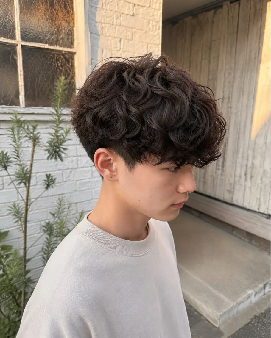 ショート カット パーマ トリートメント 🔥外国人風 パーマ🔥のヘアスタイル