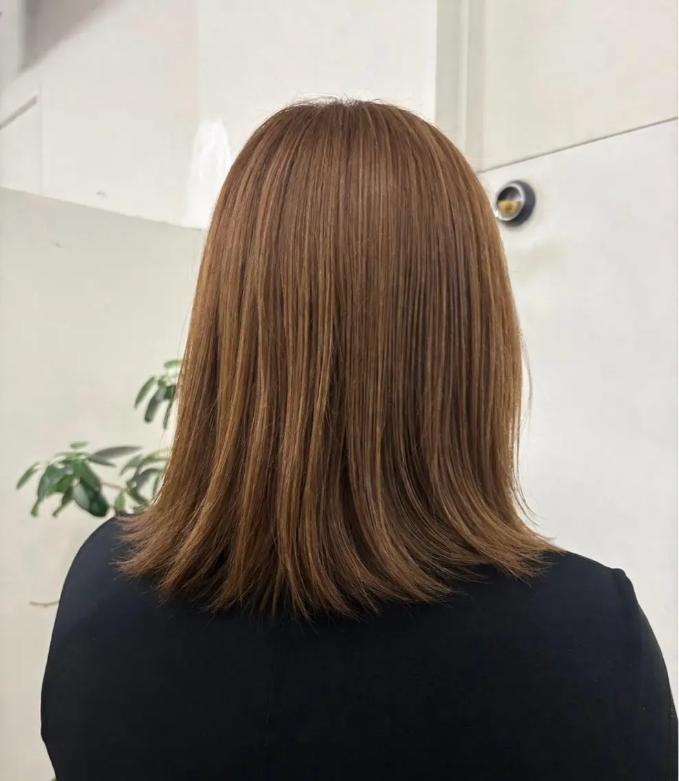 『平日』ブリーチなしダブルカラー🌷肩下　50%OFFの写真