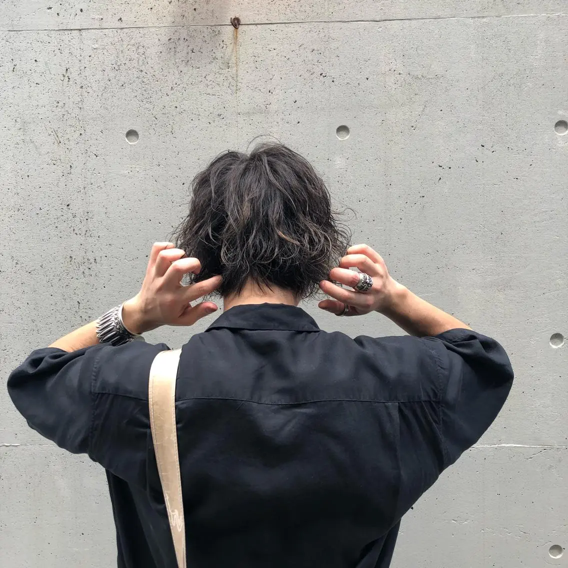 カラー メンズ 酸性縮毛矯正🧴韓国 レイヤー/髪質改善のヘアスタイル