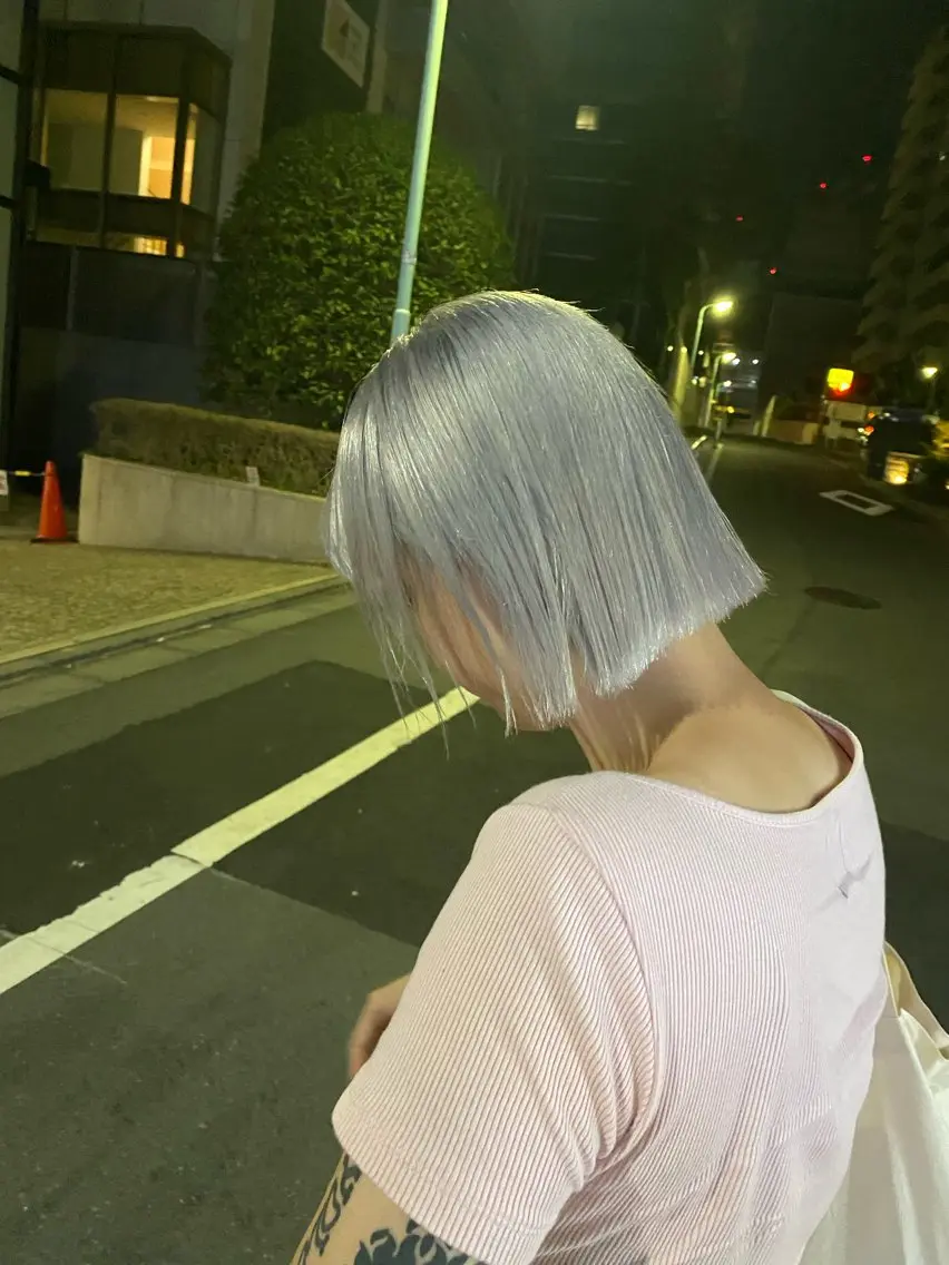 ショート カラー レイヤー/ハイトーン RYUSEIのヘアスタイル