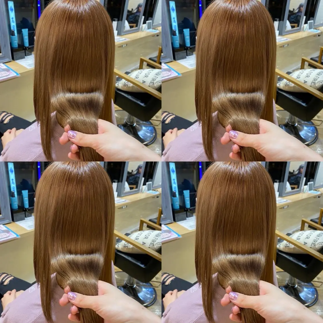 ロング カラー 艶髪×透明感カラー りこのヘアスタイル