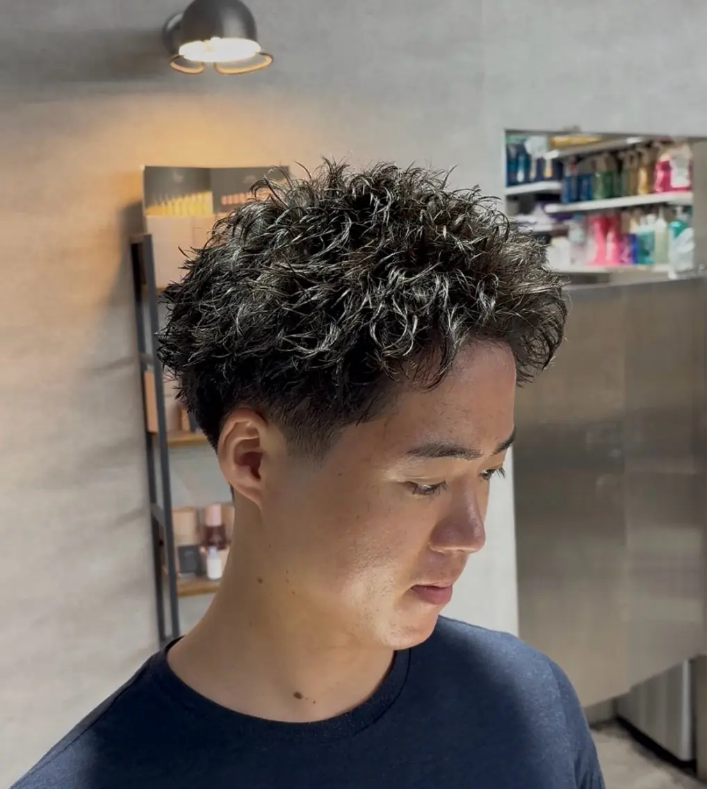 ショート カット パーマ ヘッドスパ ヘアセット パーマ指名率No1 メンズ特化ケイトのヘアスタイル