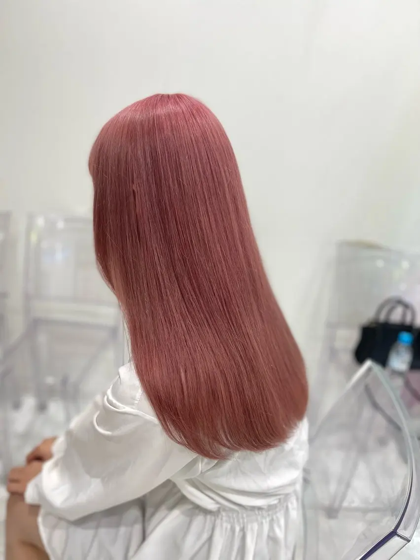 ロング カラー 色落ち綺麗🩰ハイ トーン🎀RINKAのヘアスタイル