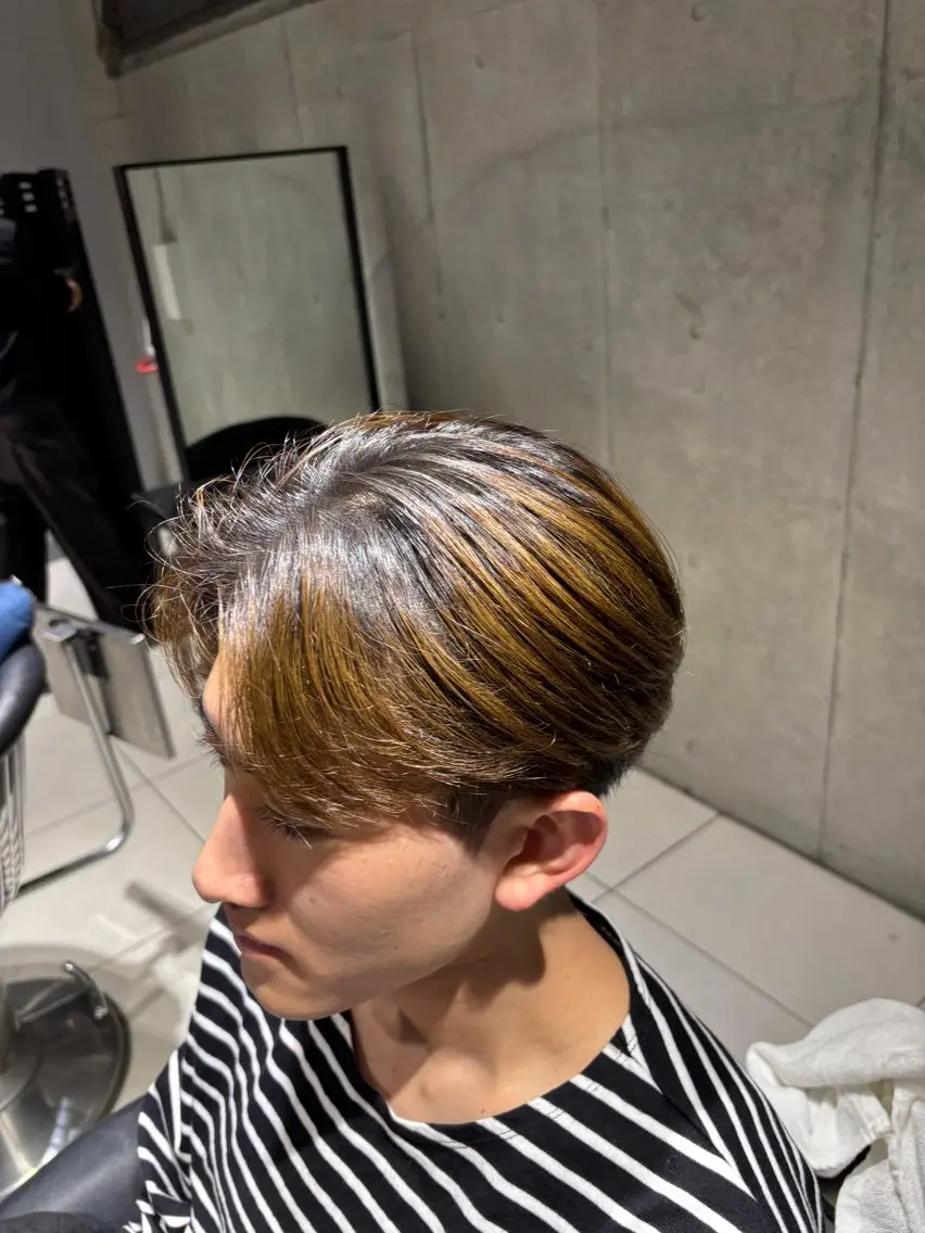 【メンズ限定🔥】メンズカット➕ブリーチ込みダブルカラー➕2Stepトリートメント   (土日祝+1000)の写真
