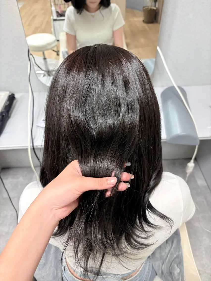 セミロング 後藤 杏吏のヘアスタイル