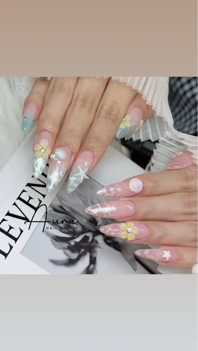 ネイル ハンドネイル Aura Nail HanNaのネイルデザイン