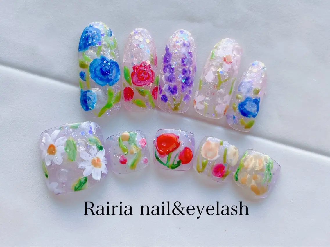 ネイル 持ち込み ハンドネイル Rairianail 小岩店のネイルデザイン