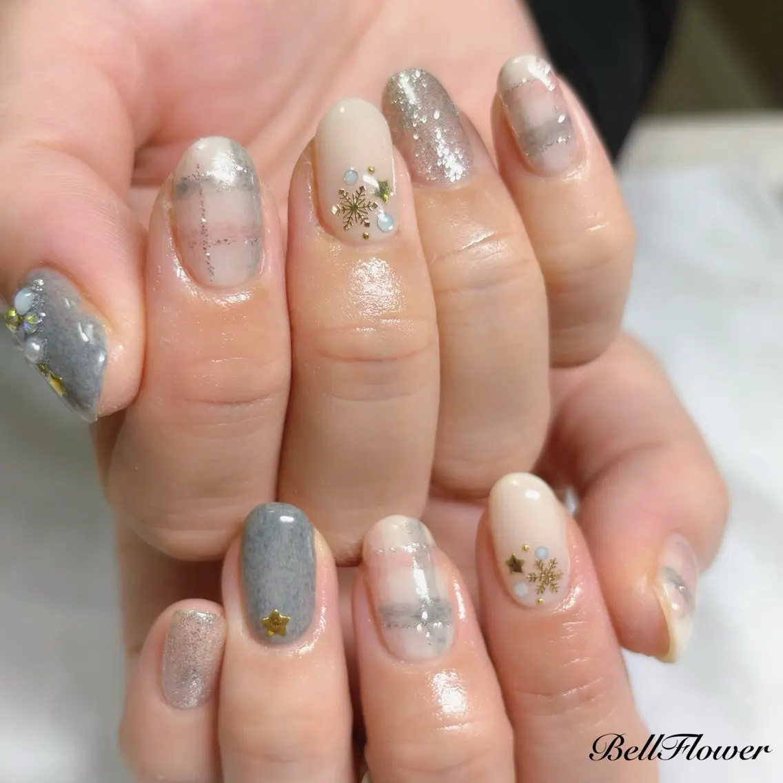 ネイル ハンドネイル Bell Flowerのネイルデザイン