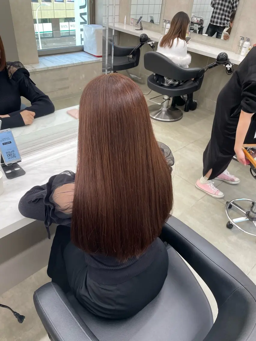 ロング カラー ヘアアレンジ ヘアカラー トリートメント ヘアセット 💗横浜美容室 💗HARUNAのヘアスタイル