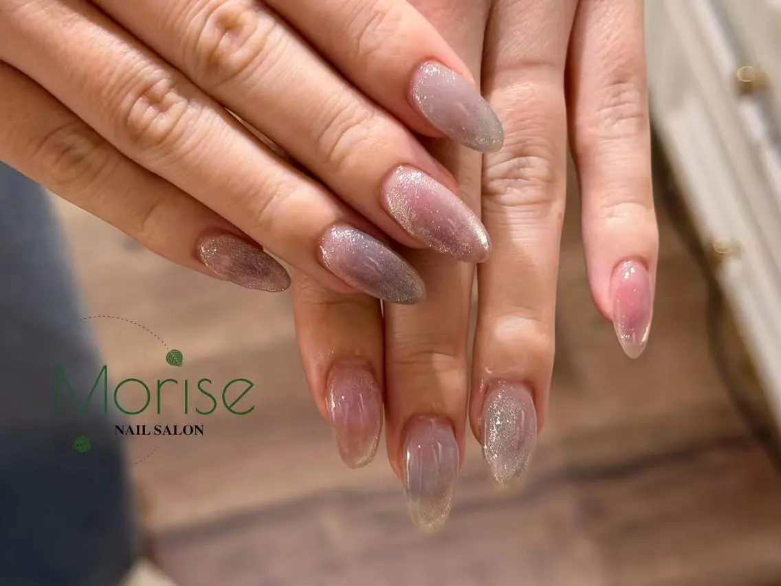 ネイル 長さ出し フットネイル フレンチネイル ジェルネイル ガーリー MoriseNail 表参道のネイルデザイン