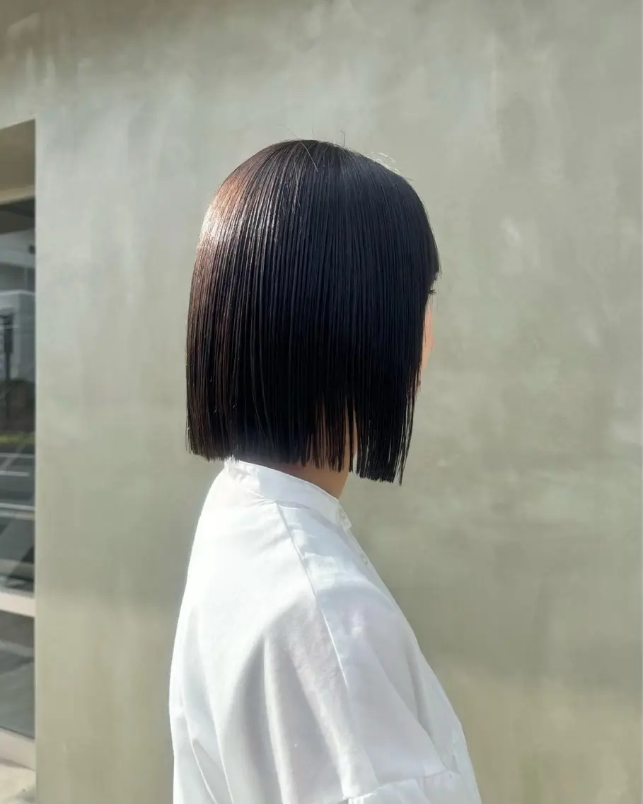 ミディアム カラー 艶髪✨️ kuyumi🌷のヘアスタイル