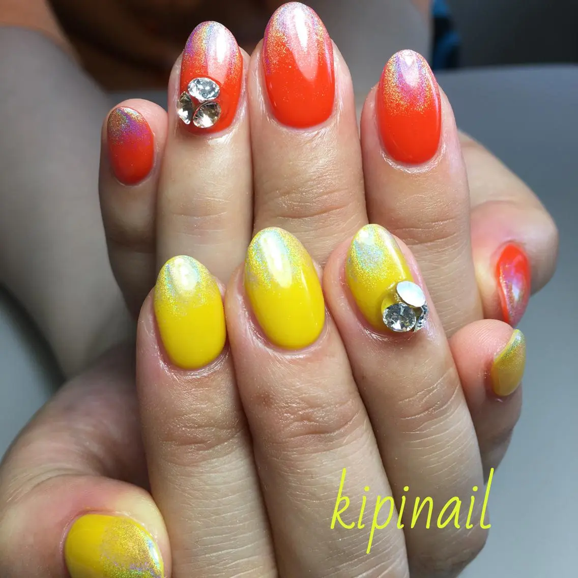 ネイル グラデーション kipinail 川﨑えりかのネイルデザイン