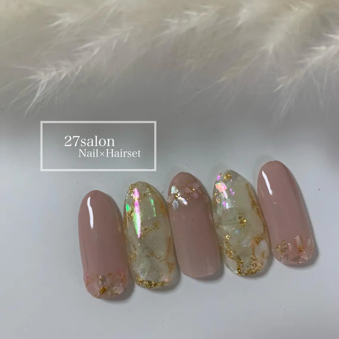 ネイル フラワーネイル 春ネイル 27salon yuinaのネイルデザイン