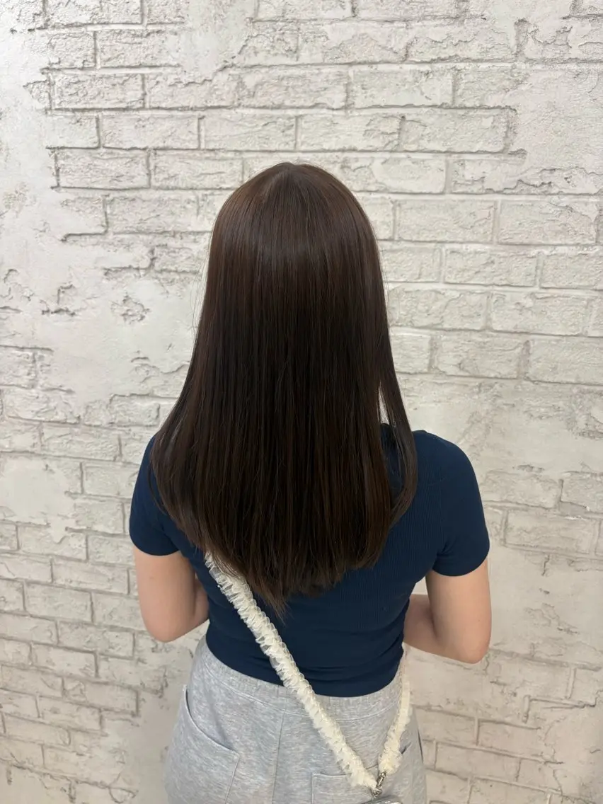 ロング カット ヘアカラー トリートメント 艶カラー/縮毛矯正 🩶Kai🐏のヘアスタイル