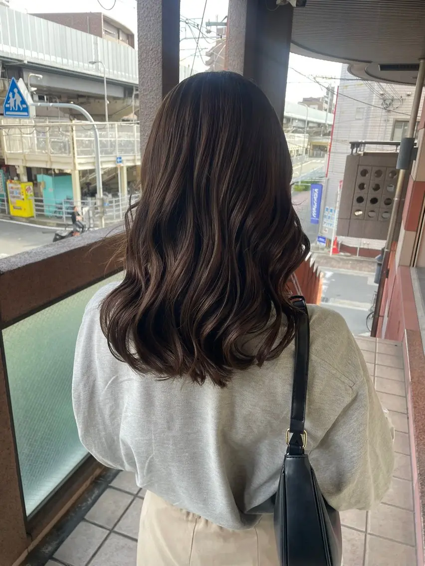 カラー ブラウンカラー ヘアカラー トリートメント 上新庄/艶髪/ ボブカット/🎀のんのヘアスタイル