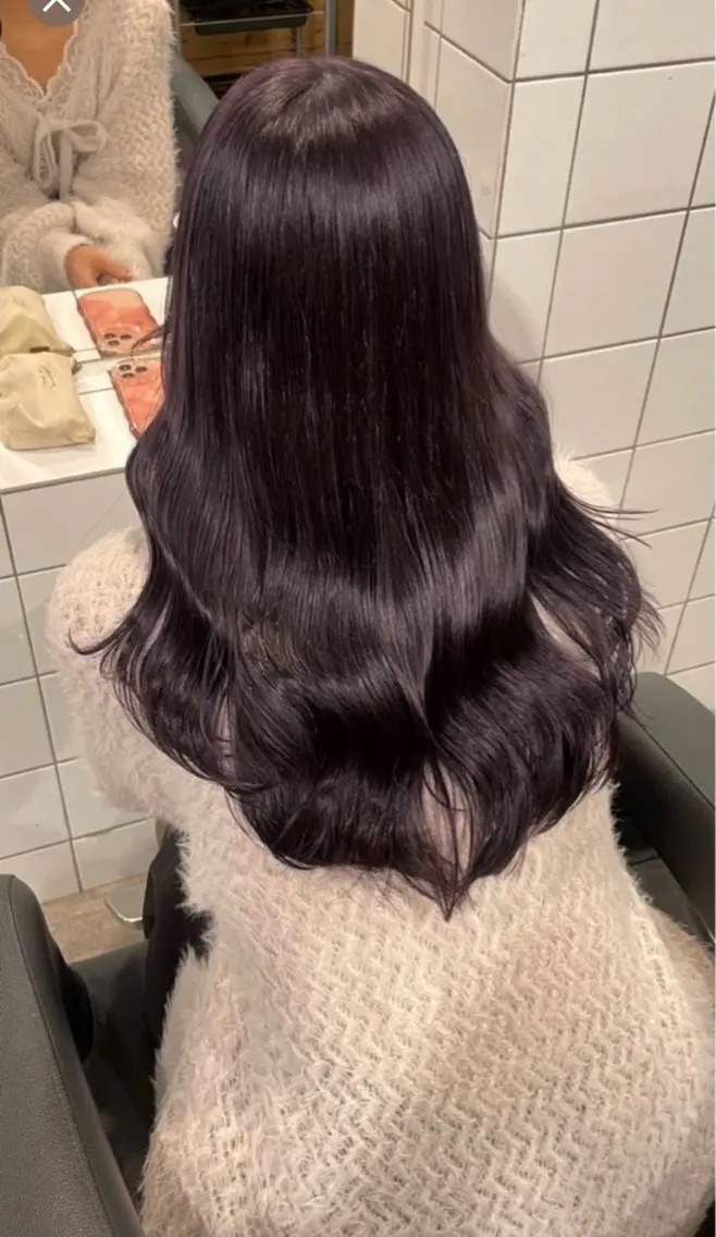 ロング ヘアカラー miku/ラベンダー 透明感カラー🪻❤︎のヘアスタイル